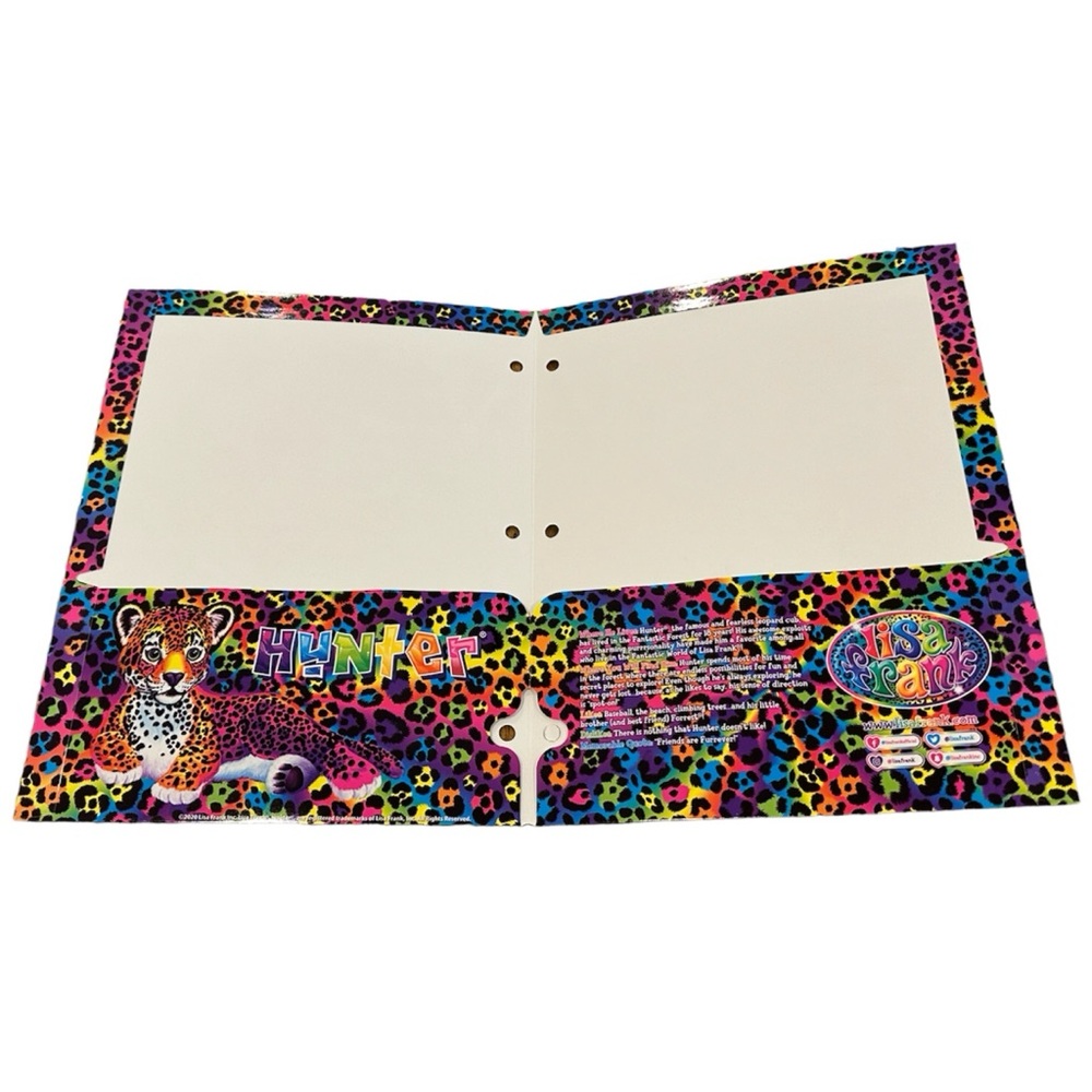 Lisa Frank 2 Pocket Textured Glitter Pocket Folder, 2020 - Picture 3 of 4